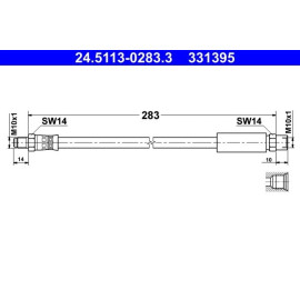 Bremsschlauch 24.5113-0283.3