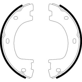 Bremsbackensatz, Feststellbremse 8DA 355 050-071