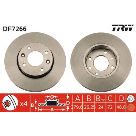 Bremsscheibe DF7266 Bremsscheibe DF7266