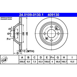 Bremsscheibe 24.0109-0130.1