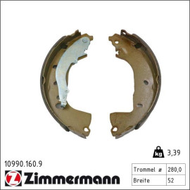 Bremsbackensatz 10990.160.9