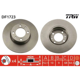 Bremsscheibe DF1723 Bremsscheibe DF1723