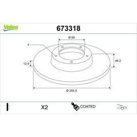 Bremsscheibe 673318