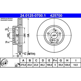 Bremsscheibe 24.0125-0700.1