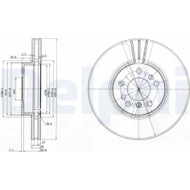 Bremsscheibe BG3628 Bremsscheibe BG3628