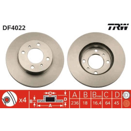 Bremsscheibe DF4022