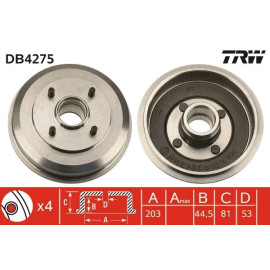 Bremstrommel DB4275