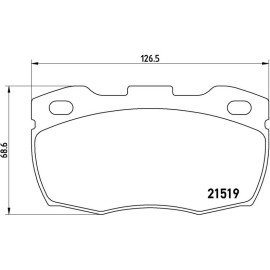 Bremsbelagsatz, Scheibenbremse P 44 015 Bremsbelagsatz, Scheibenbremse P 44 015