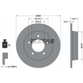 Bremsscheibe 92240003 Bremsscheibe 92240003