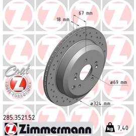 Bremsscheibe 285.3521.52 Bremsscheibe 285.3521.52