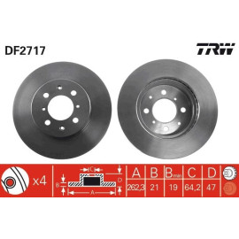 Bremsscheibe DF2717 Bremsscheibe DF2717