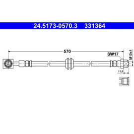Bremsschlauch 24.5173-0570.3