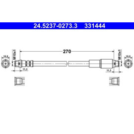 Bremsschlauch 24.5237-0273.3