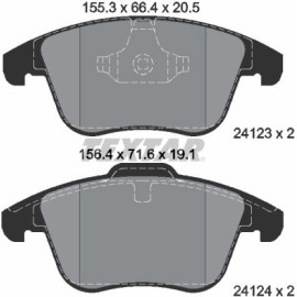 Bremsbelagsatz, Scheibenbremse 2412301