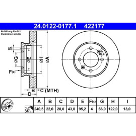 Bremsscheibe 24.0122-0177.1