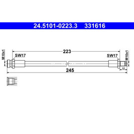 Bremsschlauch 24.5101-0223.3