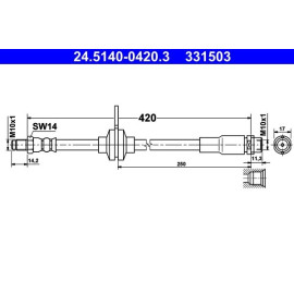Bremsschlauch 24.5140-0420.3