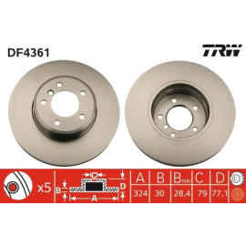 Bremsscheibe DF4361 Bremsscheibe DF4361