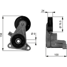 Spannrolle, Keilrippenriemen T38437