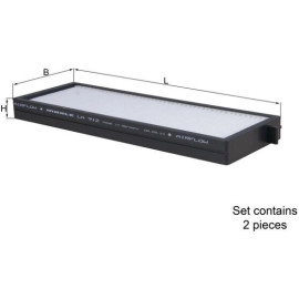 Filter, Innenraumluft LA 912/S Filter, Innenraumluft LA 912/S