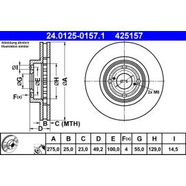 Bremsscheibe 24.0125-0157.1