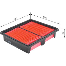 BOSCH 1 457 433 955 Luftfilter BOSCH 1 457 433 955 Luftfilter