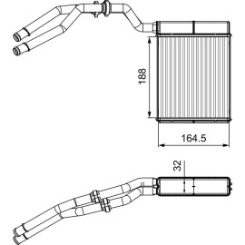 Wärmetauscher, Innenraumheizung 811515 Wärmetauscher, Innenraumheizung 811515