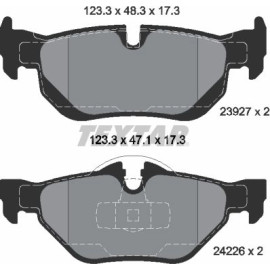 Bremsbelagsatz, Scheibenbremse 2392701