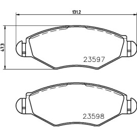 Bremsbelagsatz, Scheibenbremse 8DB 355 009-411