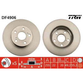 Bremsscheibe DF4906
