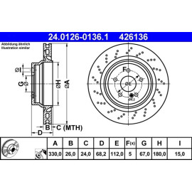 Bremsscheibe 24.0126-0136.1