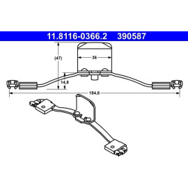 Feder, Bremssattel 11.8116-0366.2