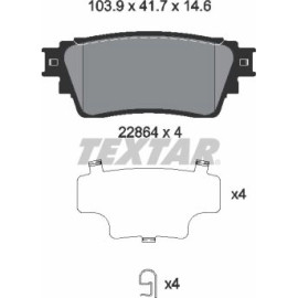 Textar 2286401 Bremsbelagsatz, Scheibenbremse Textar 2286401 Bremsbelagsatz, Scheibenbremse