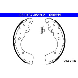 Bremsbackensatz 03.0137-0519.2