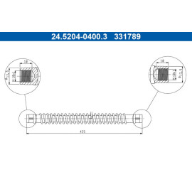 Bremsschlauch 24.5204-0400.3