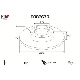 Bremsscheibe 9082670