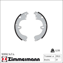 Bremsbackensatz 10990.147.4