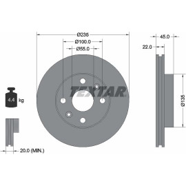 Bremsscheibe 92134200 Bremsscheibe 92134200