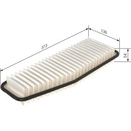 BOSCH 1 987 429 163 Luftfilter BOSCH 1 987 429 163 Luftfilter