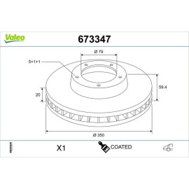 Bremsscheibe 673347 Bremsscheibe 673347