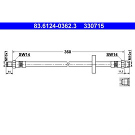 Bremsschlauch 83.6124-0362.3