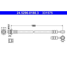 Bremsschlauch 24.5296-0180.3