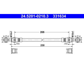 Bremsschlauch 24.5201-0210.3