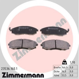 Bremsbelagsatz, Scheibenbremse 23536.160.1