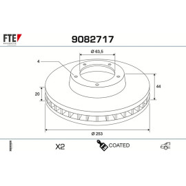 Bremsscheibe 9082717 Bremsscheibe 9082717