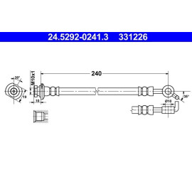 Bremsschlauch 24.5292-0241.3