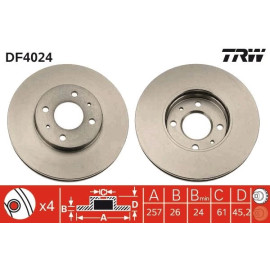 Bremsscheibe DF4024 Bremsscheibe DF4024