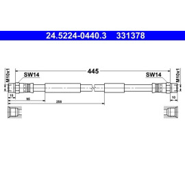 Bremsschlauch 24.5224-0440.3
