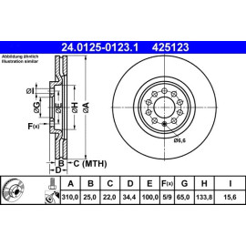 Bremsscheibe 24.0125-0123.1