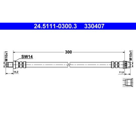 Bremsschlauch 24.5111-0300.3